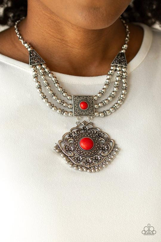 Santa Fe Solstice Red Paparazzi Necklace