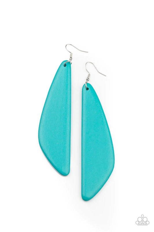 Scuba Dream - Blue Paparazzi Earrings