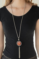Paparazzi Serene Serendipity Orange Cat's Eye Moonstone Necklace 