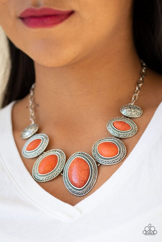 Sierra Serenity Orange Paparazzi Necklace
