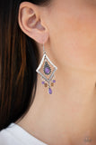 Paparazzi Southern Sunsets Purple Earrings