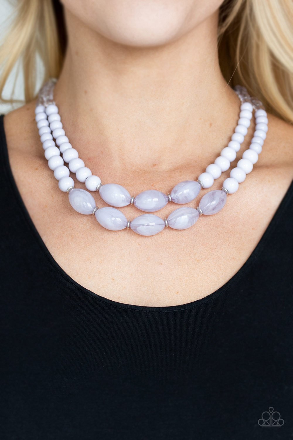 Sundae Shoppe Silver Paparazzi Necklace