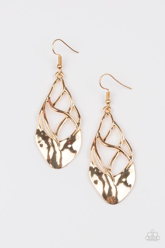 Super Swanky Gold Paparazzi Earrings