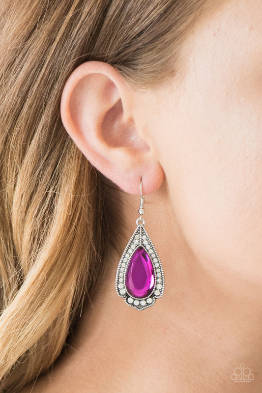 Superstar Stardom - Pink Paparazzi Earrings