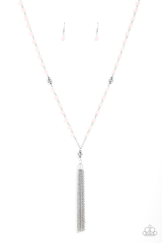 Tassel Takeover Pink Paparazzi Necklace