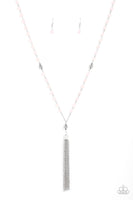 Tassel Takeover Pink Paparazzi Necklace