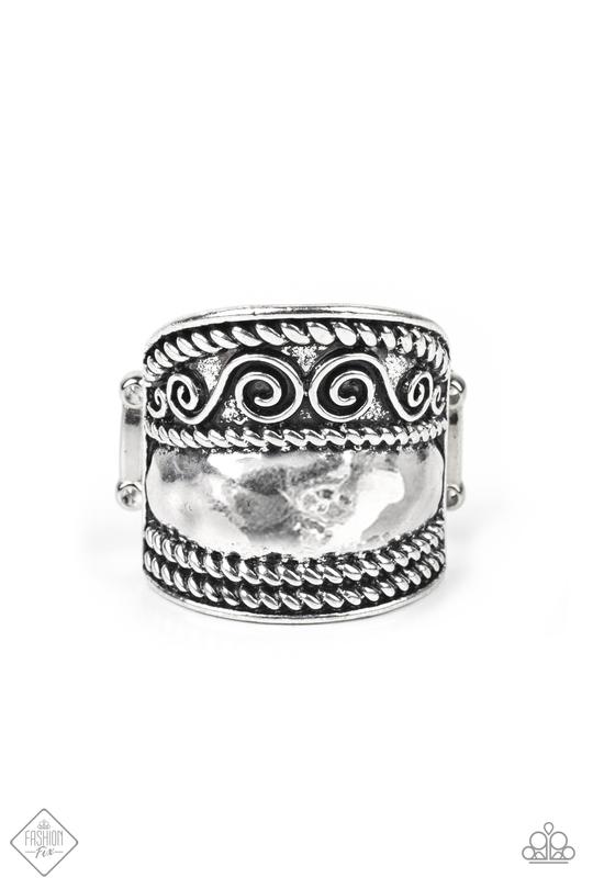 Texture Tantrum - Silver Paparazzi Ring