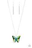The Social Butterfly Effect Green Paparazzi Necklace