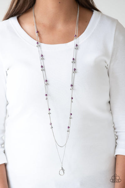 Ultrawealthy Purple Paparazzi Lanyard Necklace