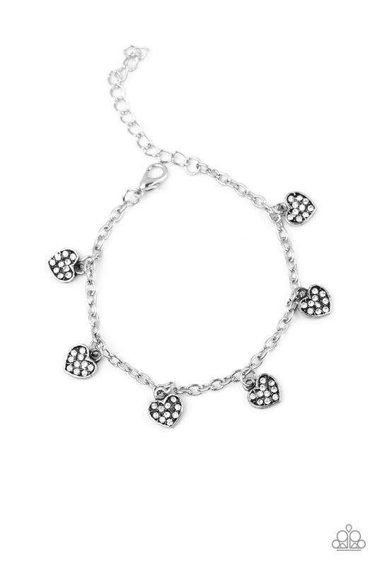 Valentine Vibes White Paparazzi Bracelet