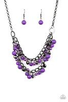 Paparazzi Watch Me Now Purple Necklace