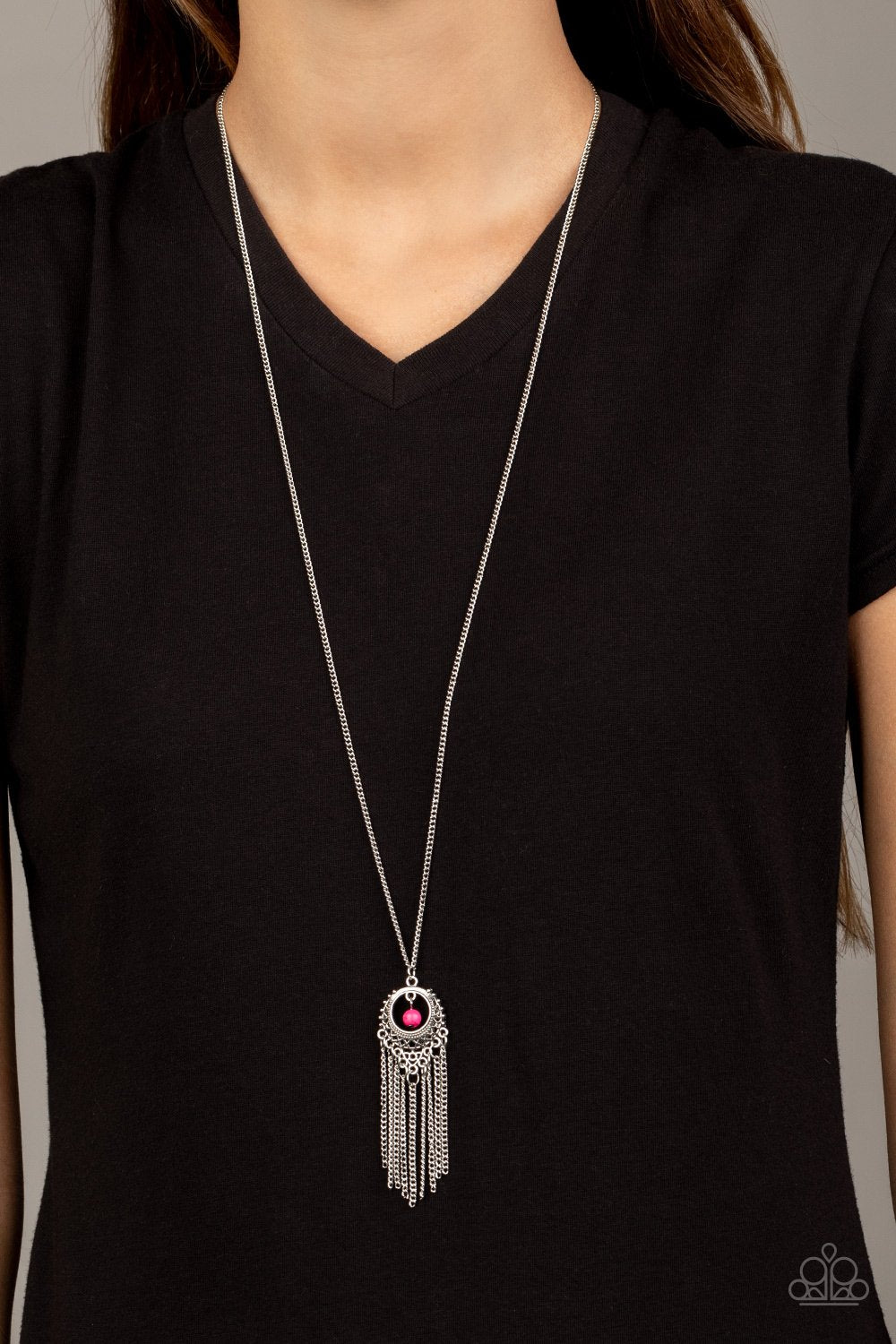 Western Weather Pink Paparazzi Necklace
