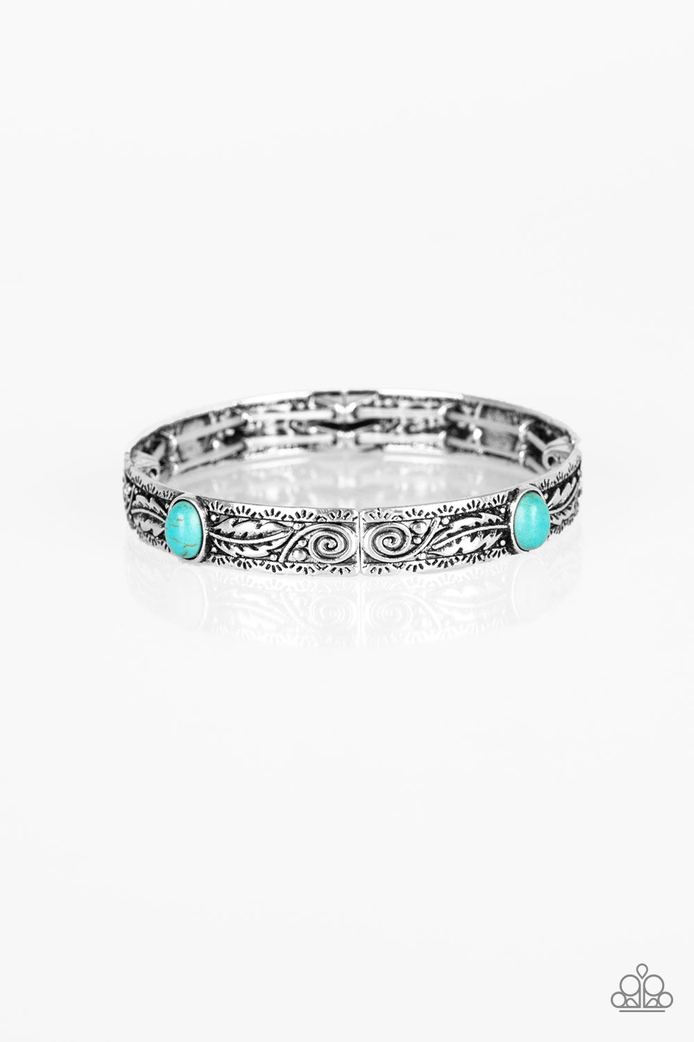 Paparazzi Wild West Story Blue Bracelet