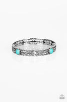Paparazzi Wild West Story Blue Bracelet