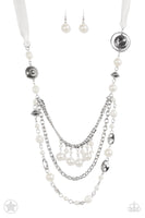 All The Trimmings - Ivory Paparazzi Necklace