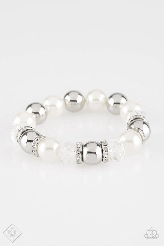 Camera Chic - White Paparazzi Fashion Fix Bracelet