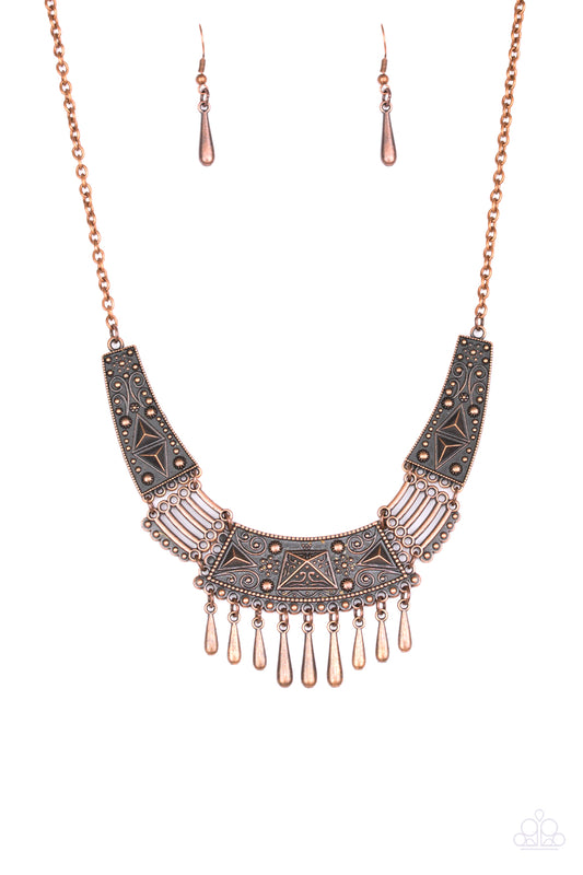 STEER It Up - Copper Paparazzi Necklace