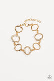 Beautiful Inside and Out Gold Paparazzi Bracelet