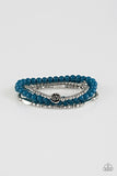 Paparazzi Blooming Buttercups Blue Bracelet
