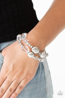 Paparazzi Downtown Dazzle Silver Bracelet