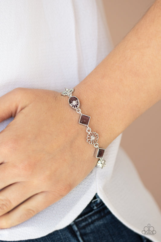 Paparazzi Eden Etiquette Purple Bracelet 