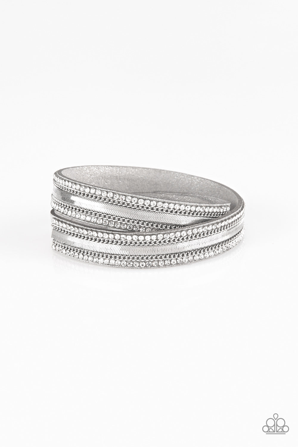 Rocker Rivalry - Silver Paparazzi Bracelet