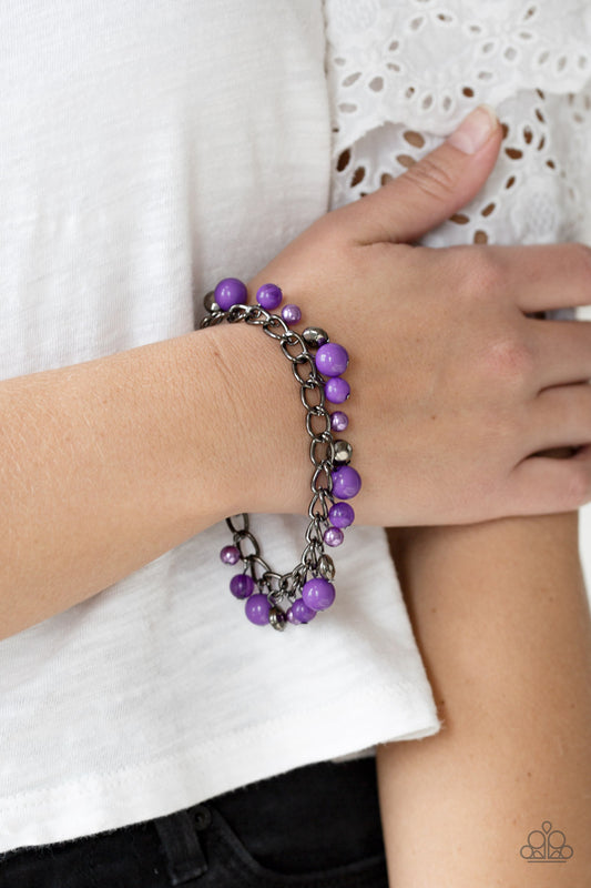 Paparazzi Hold My Drink Purple Bracelet