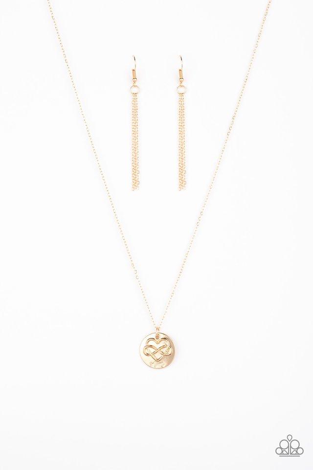 Home is Where Mom Is Gold Paparazzi Necklace