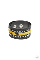 Born To Be WILDCAT - Yellow Paparazzi Urban Bracelet