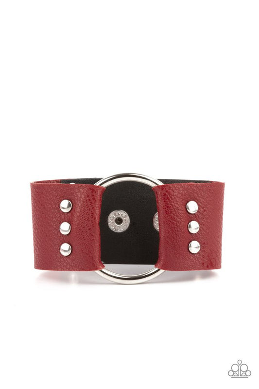 Moto Mayhem - Red Paparazzi Bracelet