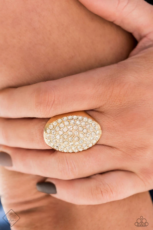 Test Your LUXE Story Gold Paparazzi Ring
