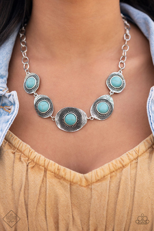Homestead Harmony Blue Paparazzi Fashion Fix Necklace