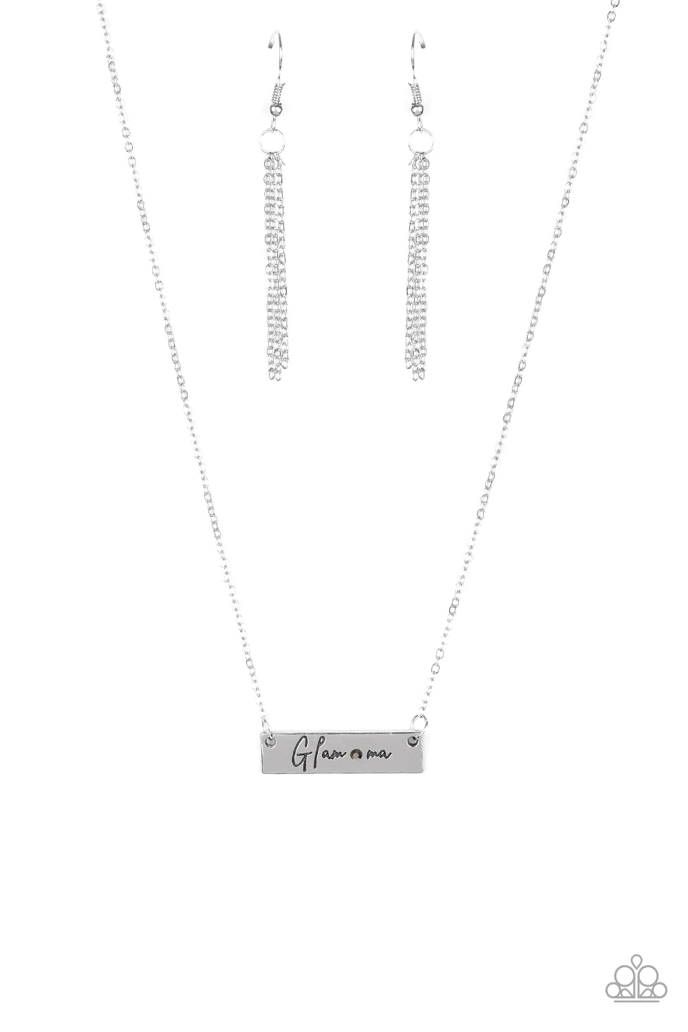 Glam -ma Silver Paparazzi Necklace
