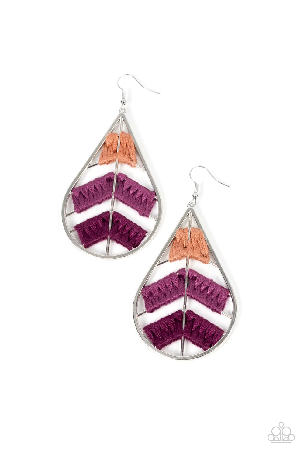 Nice Threads Purple Paparazzi Earrings