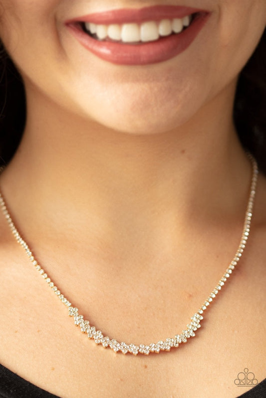 Glamour Glow Gold Paparazzi Necklace