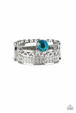 The Overachiever Blue Paparazzi Ring