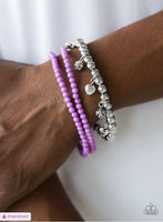 Springtime Sweethearts - Purple Paparazzi Bracelet