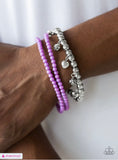 Springtime Sweethearts - Purple Paparazzi Bracelet