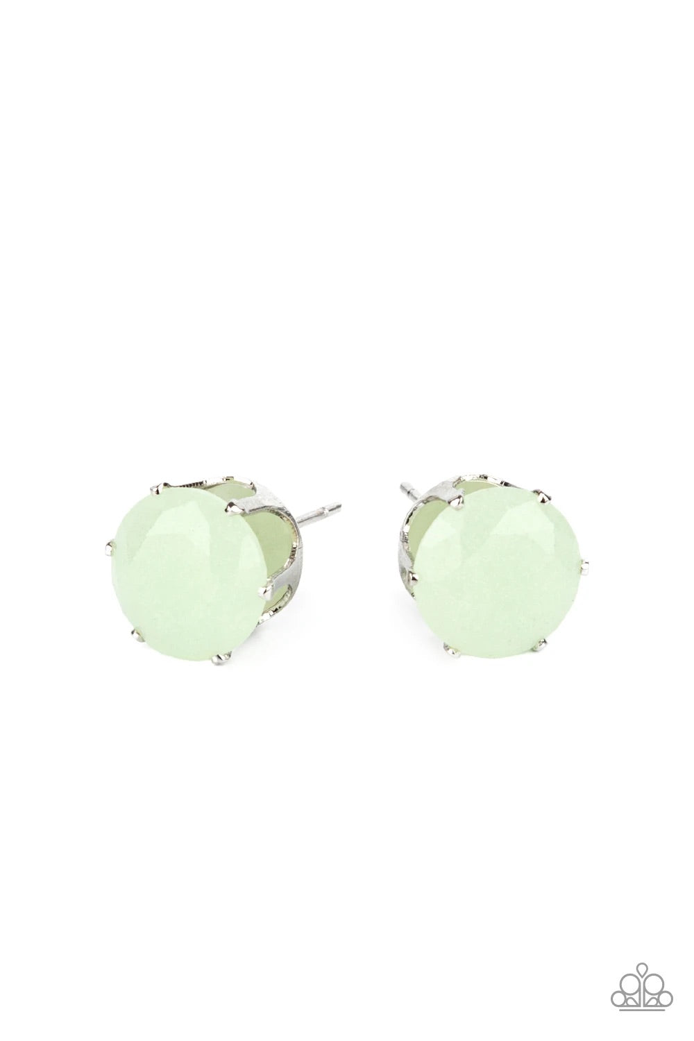 Simply Serendipity - Green Glow in the dark Paparazzi Earrings