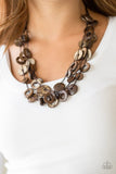 Wonderfully Walla Walla Brown Paparazzi Necklace
