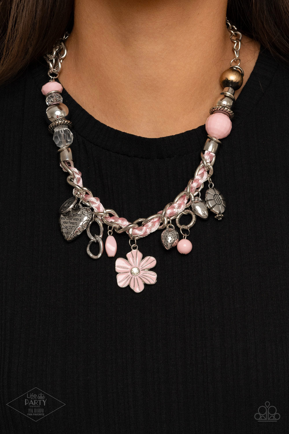 Charmed I’m Sure Pink Paparazzi Necklace