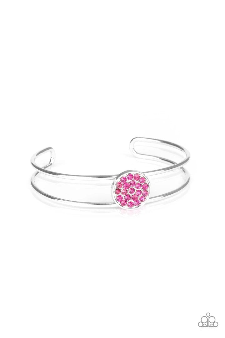 Dial Up the Dazzle  Pink Paparazzi Cuff Bracelet