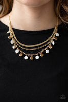 Beach Flavor - Gold Paparazzi Necklace