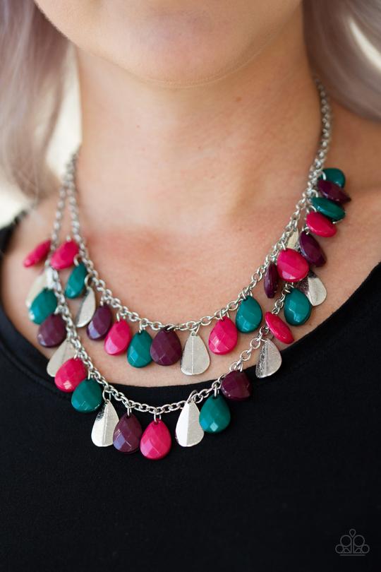 Life of the FIESTA Multi Paparazzi Necklace