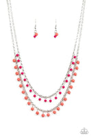 Dainty Distraction Orange Paparazzi Necklace