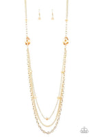 Dare to Dazzle Gold Paparazzi Necklace