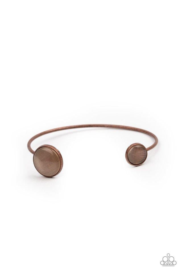 Brilliantly Basic - Copper Paparazzi Cuff Bracelet