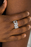 Can Only Go UPSCALE From Here - white - Paparazzi ring