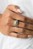 Set In Stone - Green  Paparazzi Ring