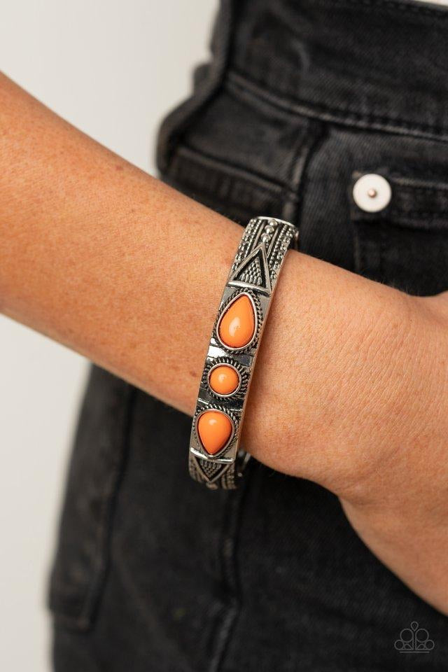 Radiant Ruins Orange Paparazzi Bracelet